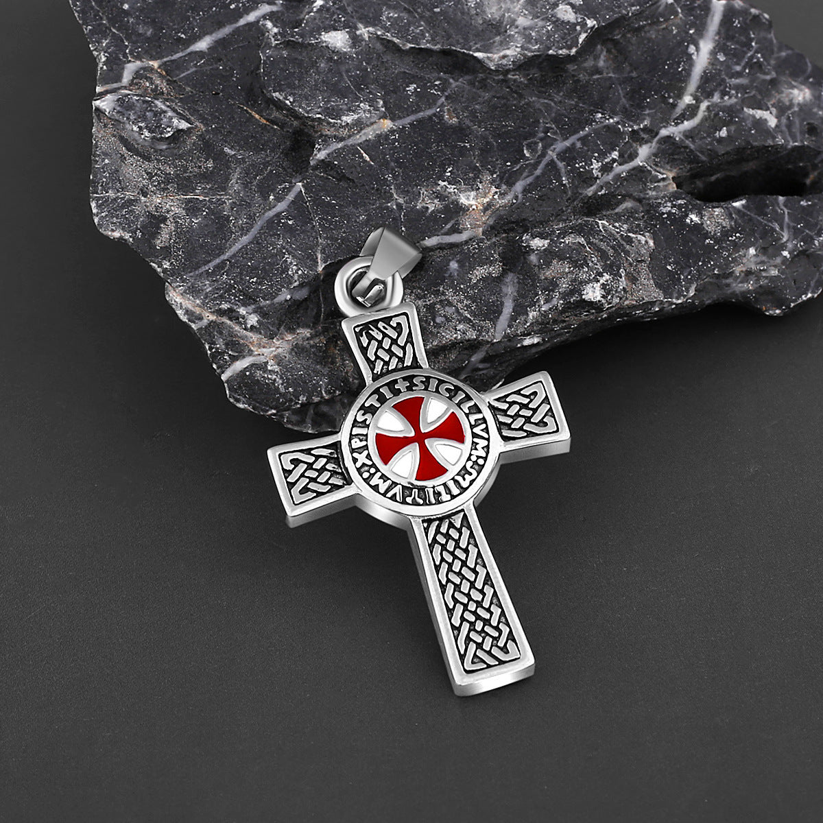 1. Planderful Mens Titanium Steel Cross Pendant Necklace Simple Hip Hop Jewelry Gift For Him Premium Everyday