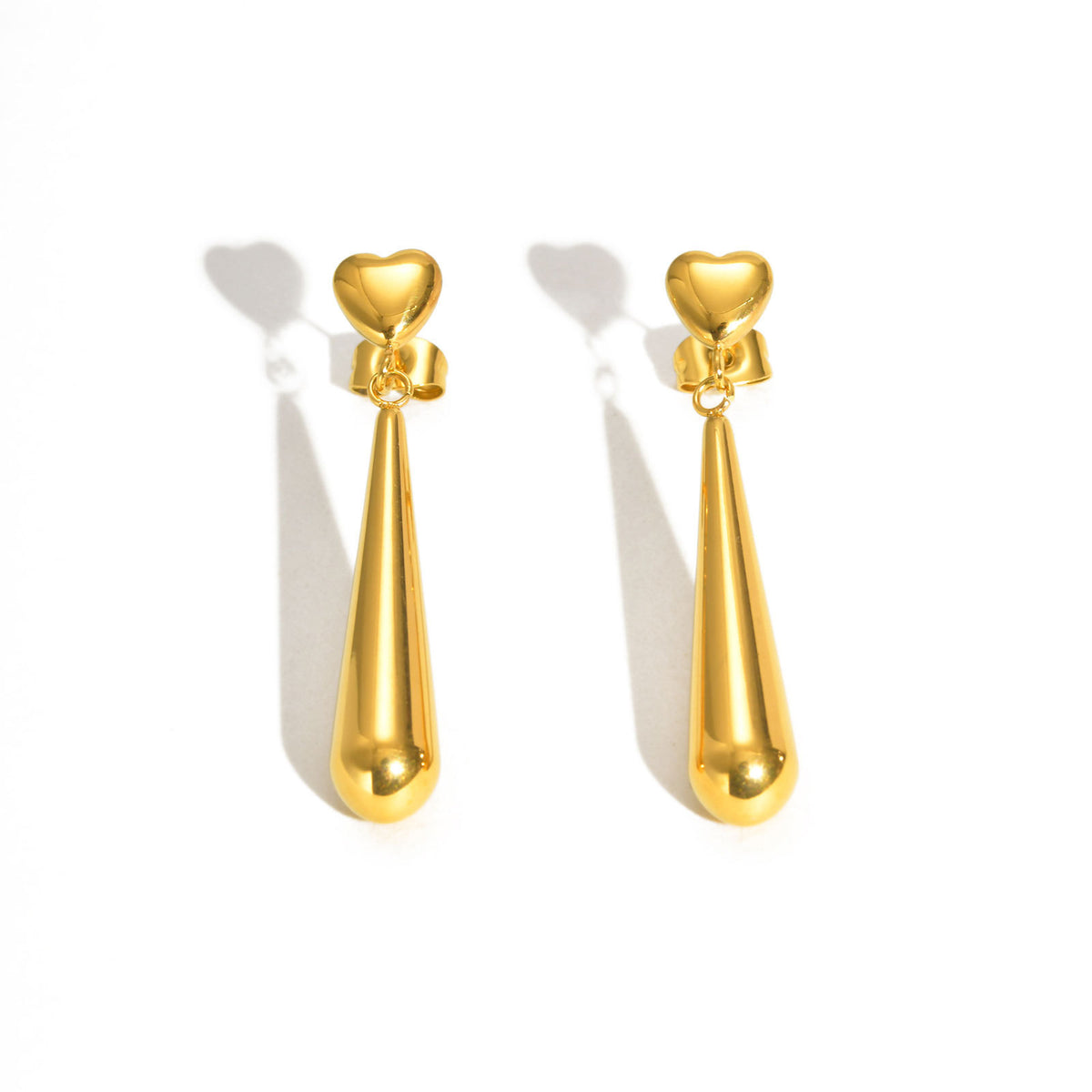 Stainless Steel Heart Earrings