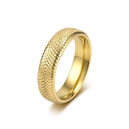 Snake Contemporary Stainless Steel Ring