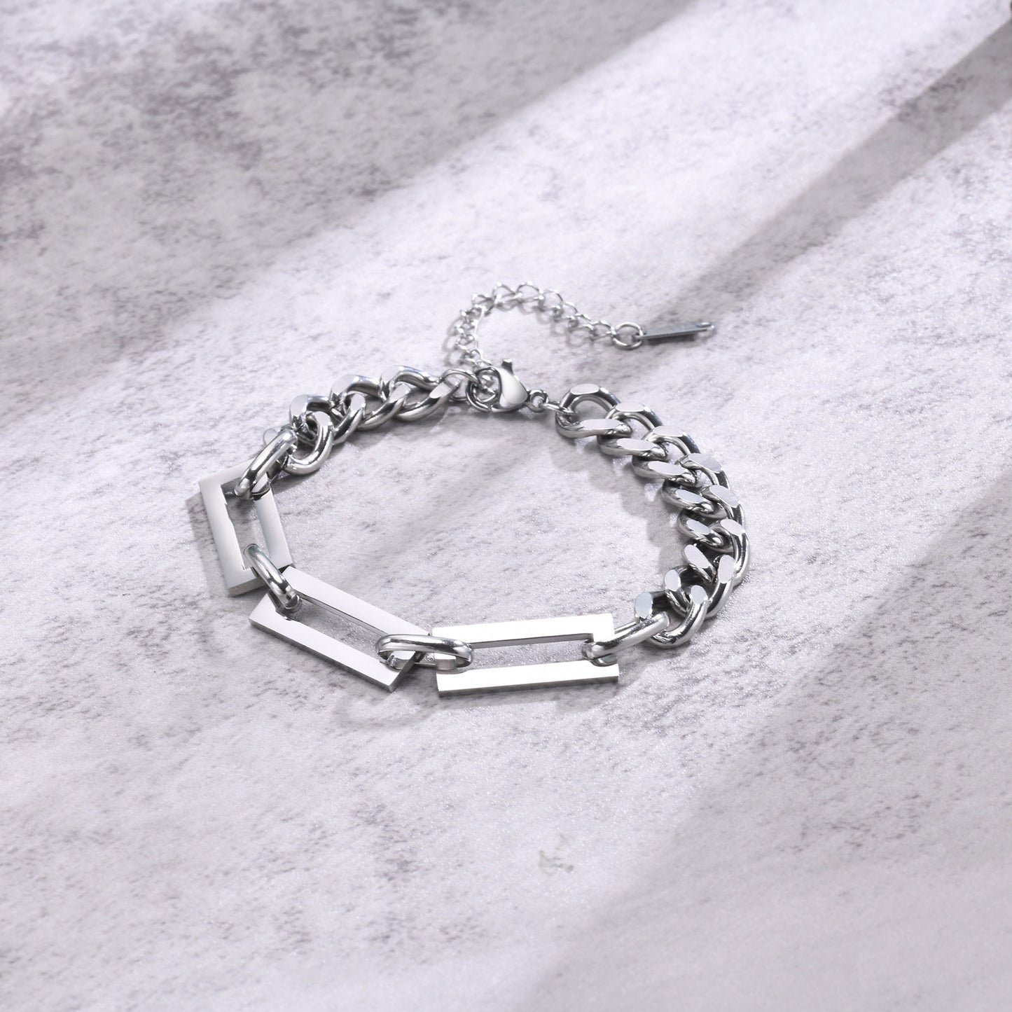 Men's Stainless Steel Cuban Chain Bracelet Jewelry for Men