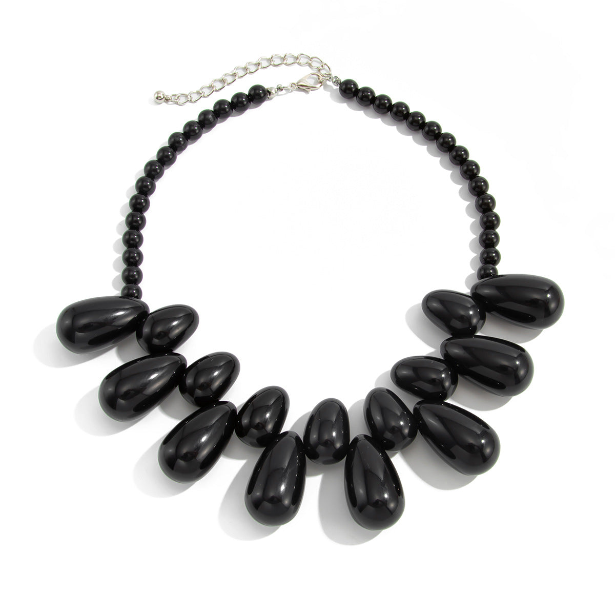 Bohemian Resin Teardrop Necklace