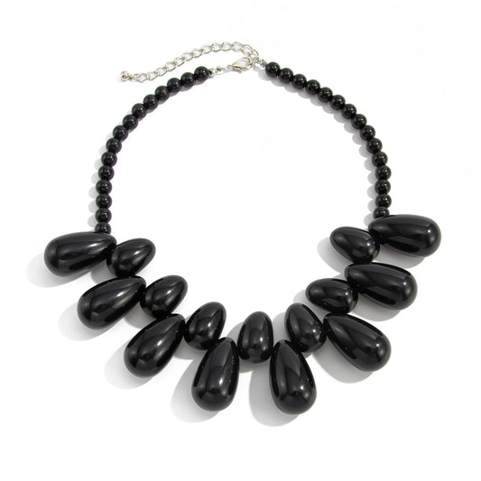 Bohemian Resin Teardrop Necklace