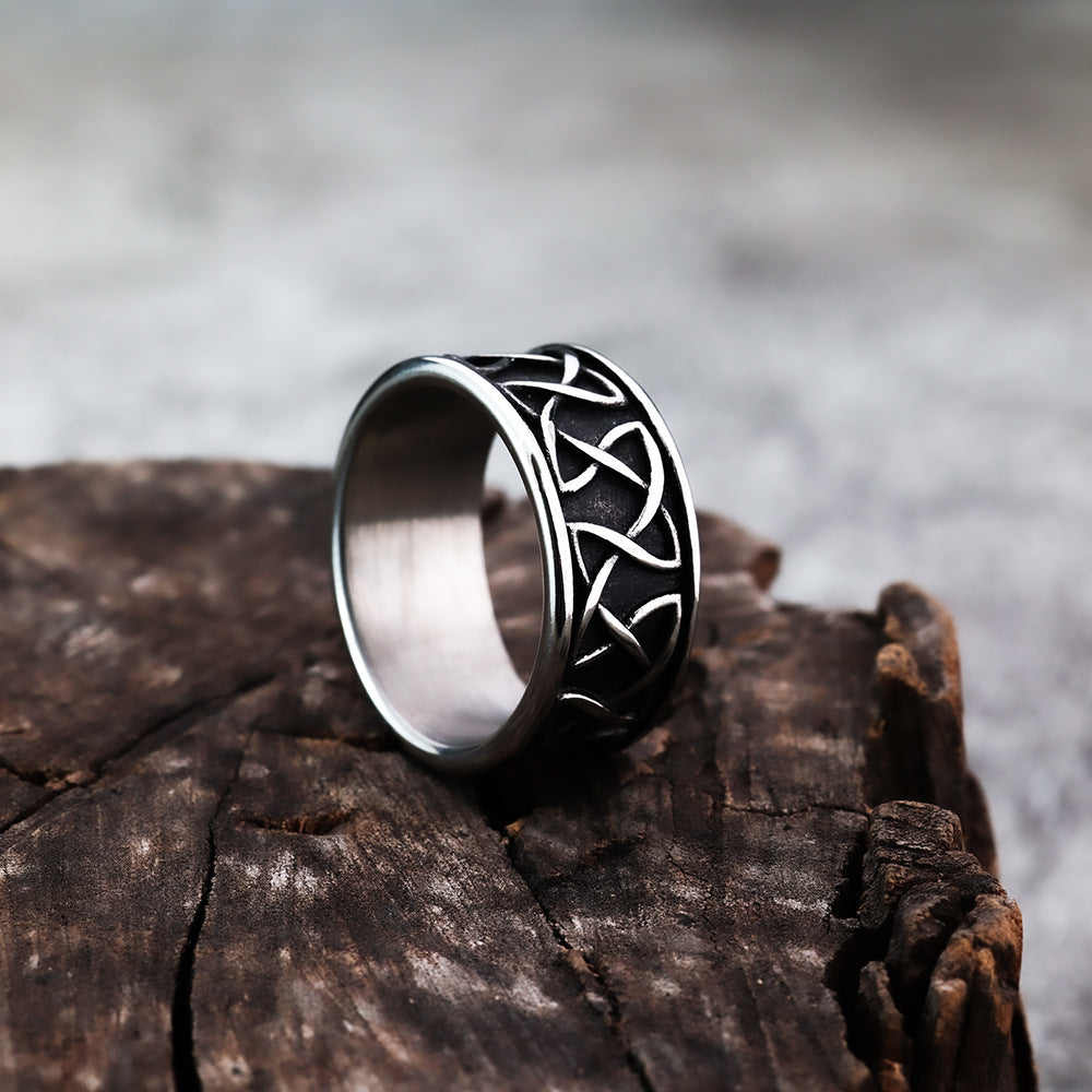 Amazon Personalized Viking Men's Stainless Steel Ring Jewelry