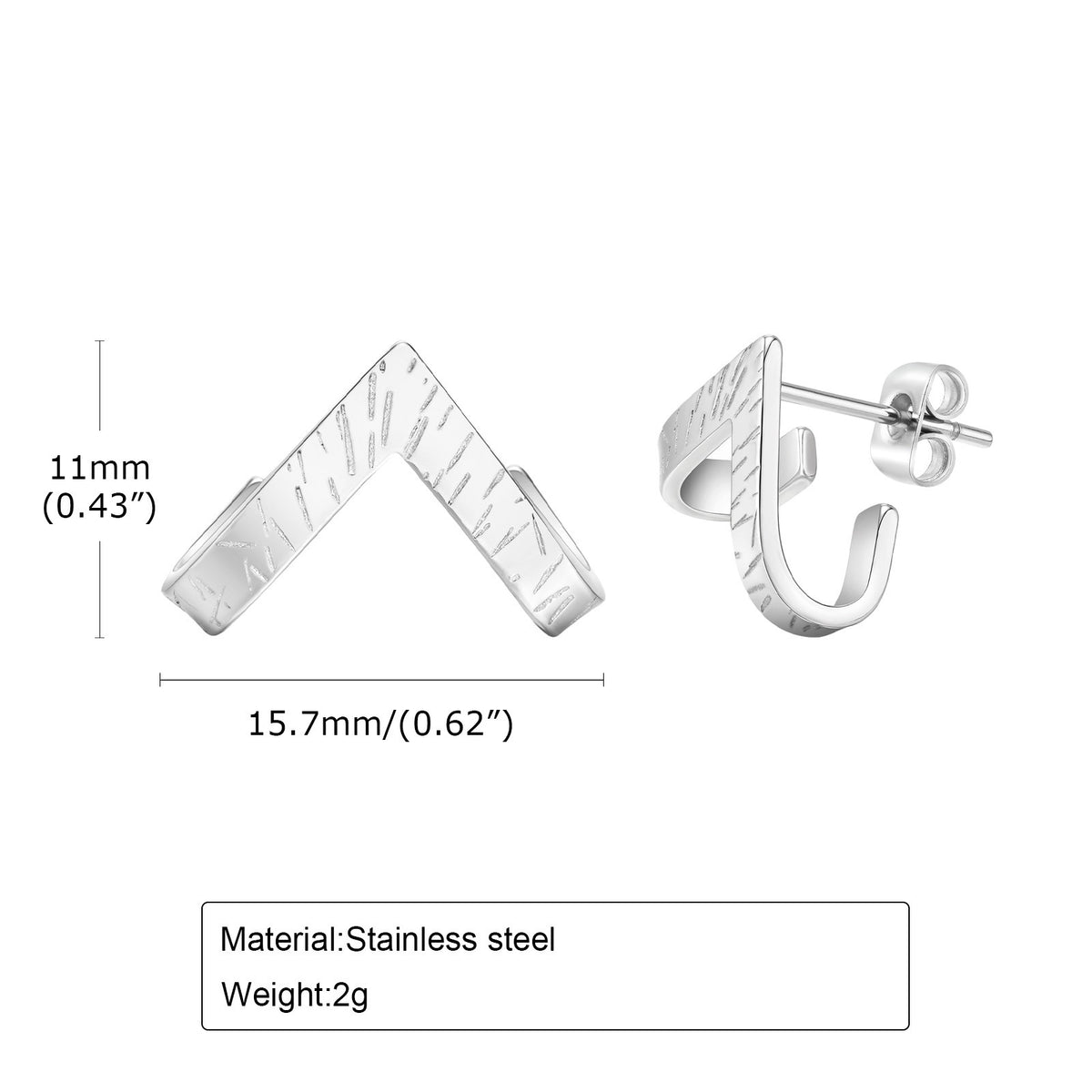 Stainless Steel Geometric Earrings