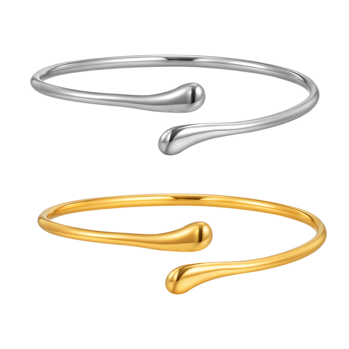 And Women S Polished Stainless Steel Bracelet
