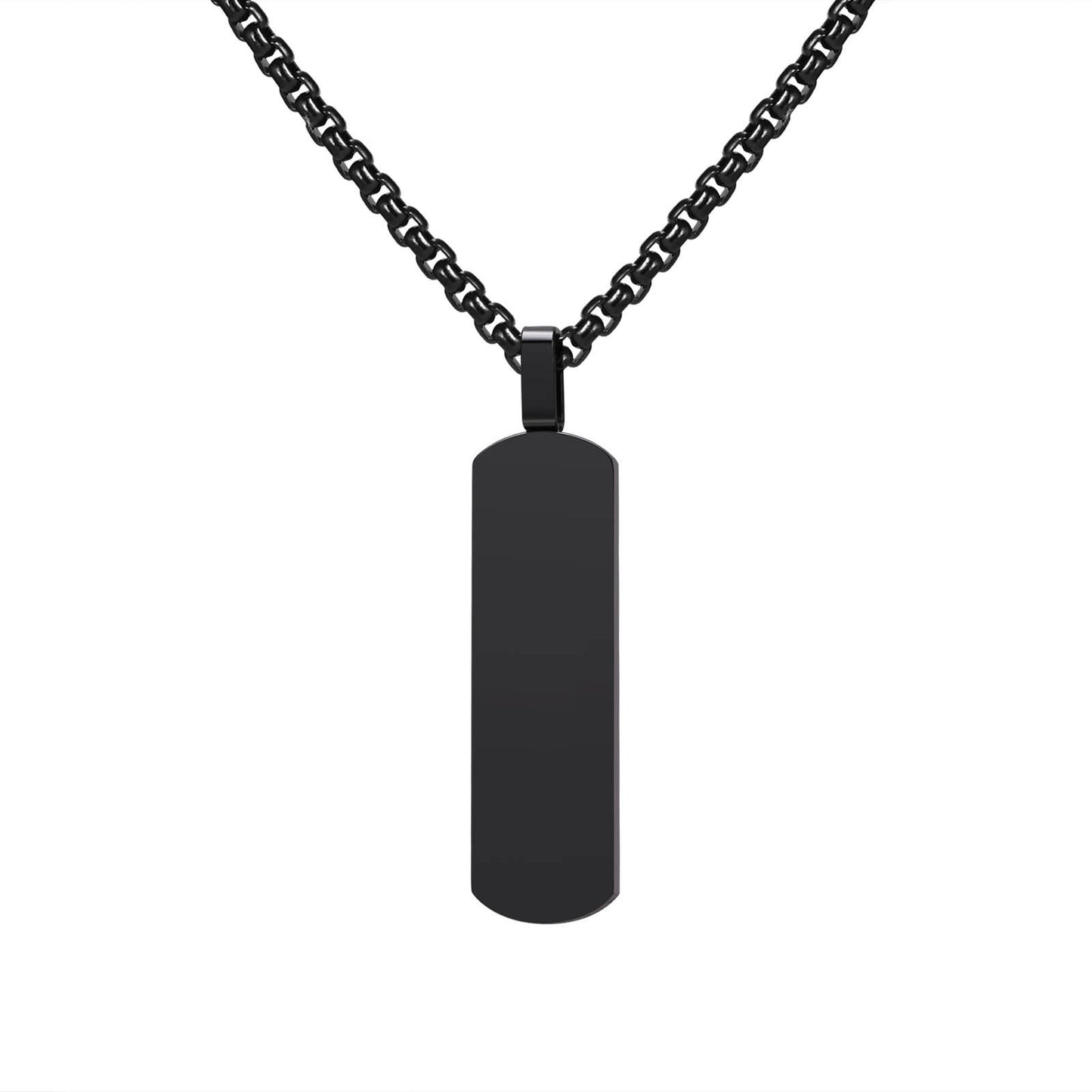 Stainless Steel Men's Pendant Simple Trendy Hip Hop Necklace
