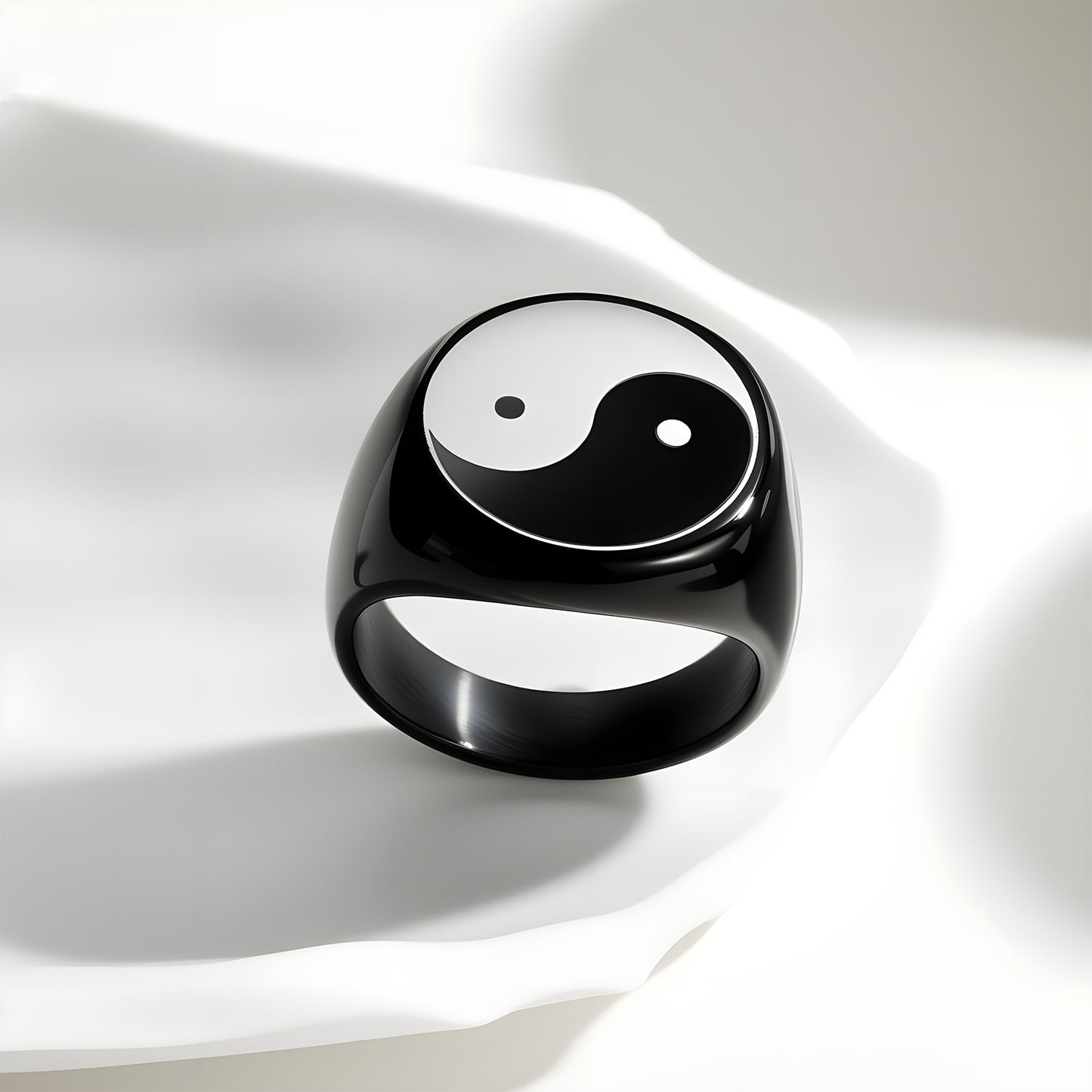 Planderful Mens Ring Steel 17mm Round Retro Fashion Statement For Hipster And Unisex Premium Quality