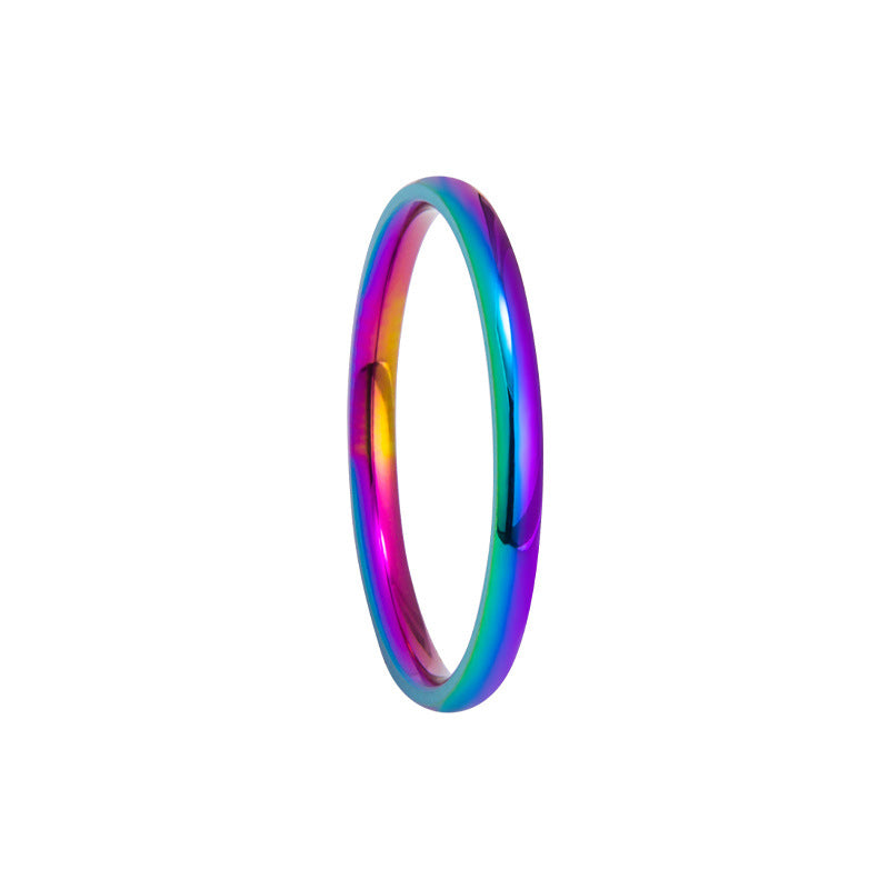 Planderful Everyday Genie Womens Fingertip Ring 2mm Steel Minimalist Durable Gift
