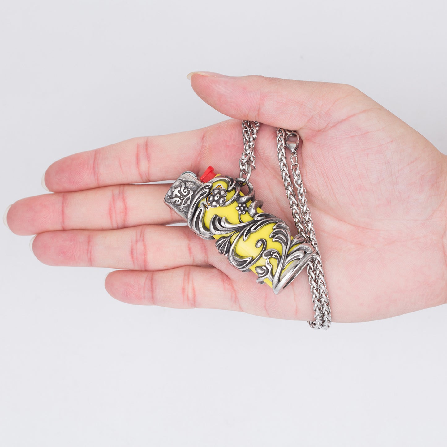 Steel Necklace – Elegant Everyday Genie Pendant For Everyday Wear And Gift For Men