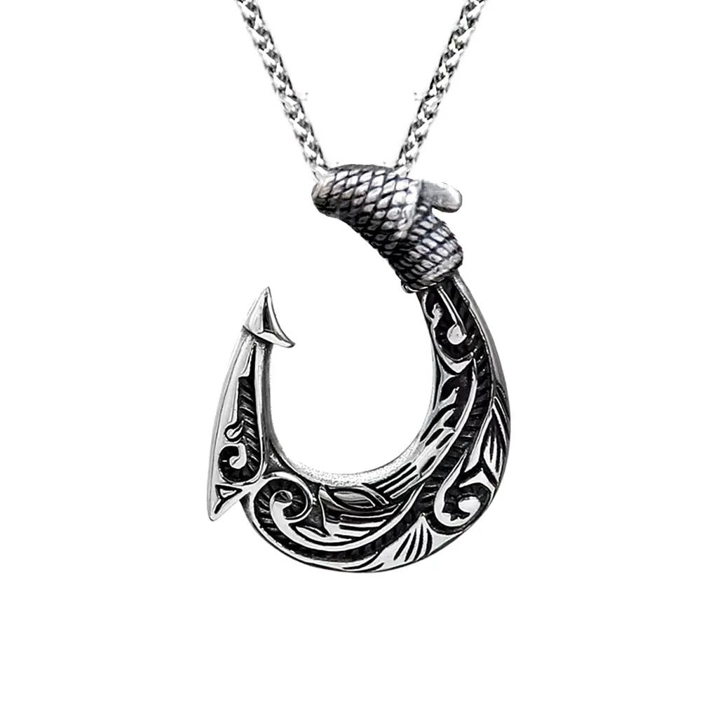 Punk Viking Anchor Stainless Steel Men's Pendant Necklace