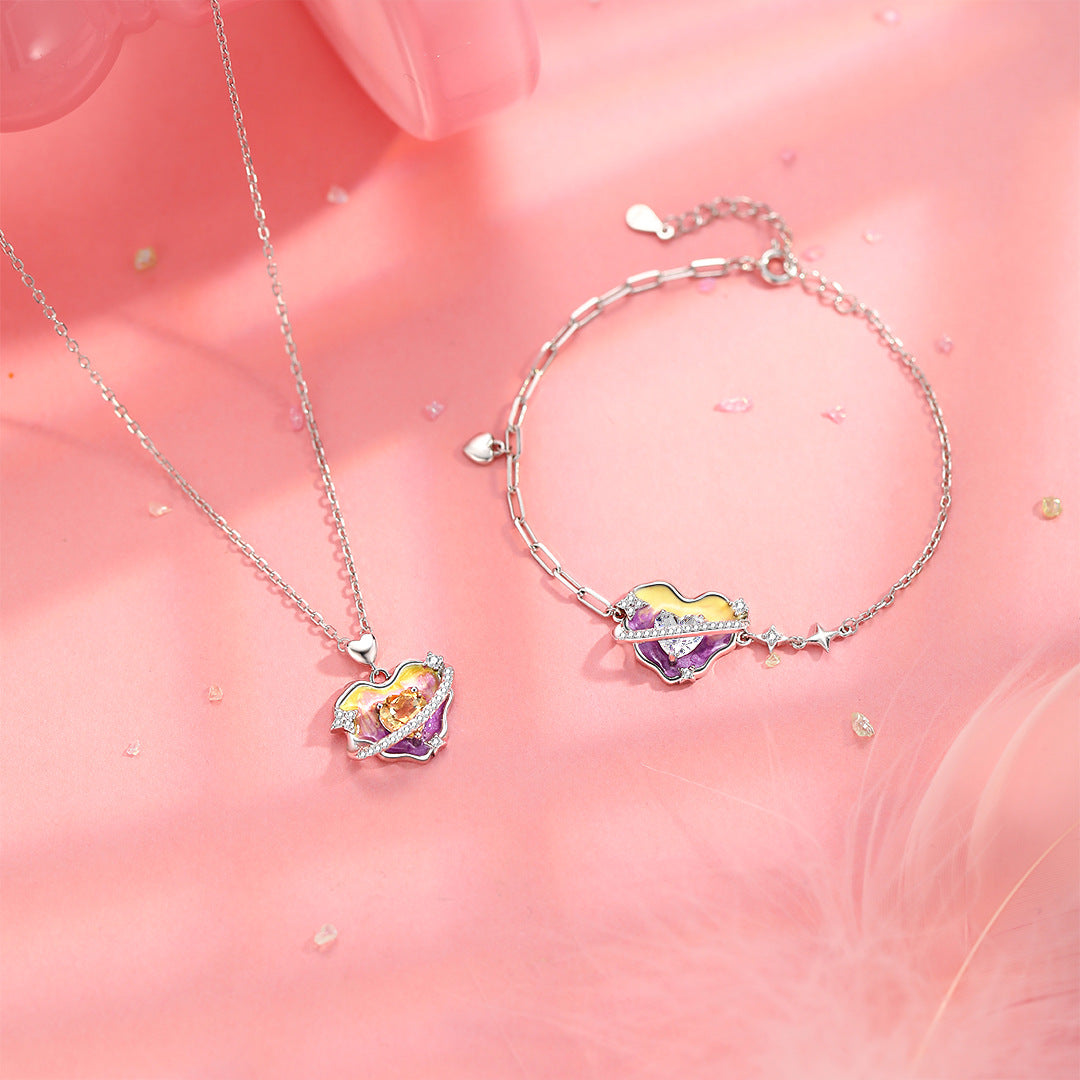 Planderful Jewelry Sterling Silver Necklace Everyday Genie Star Light Elegant Jewelry Gift