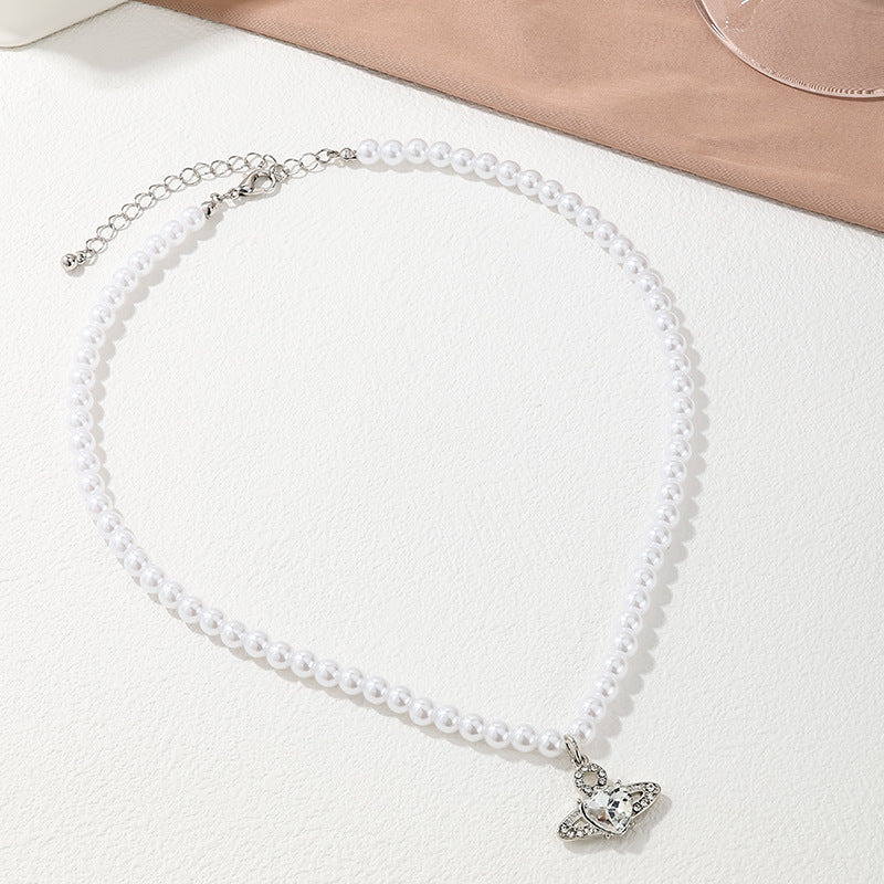 Retro Pearl Planet Necklace from Vienna Verve Collection