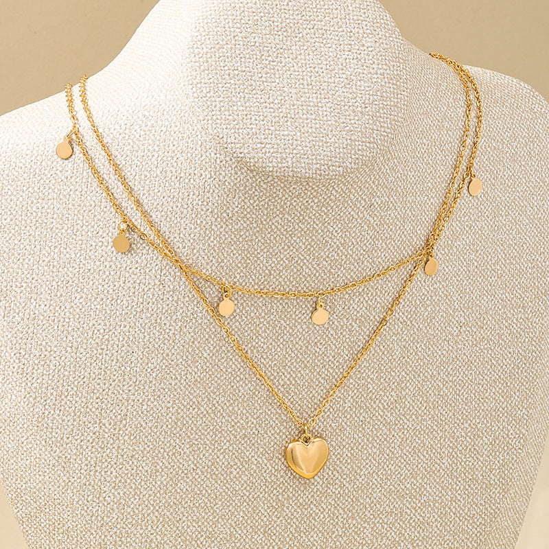 Planderful Vienna Verve Necklace – Elegant Fringed Love Pendant