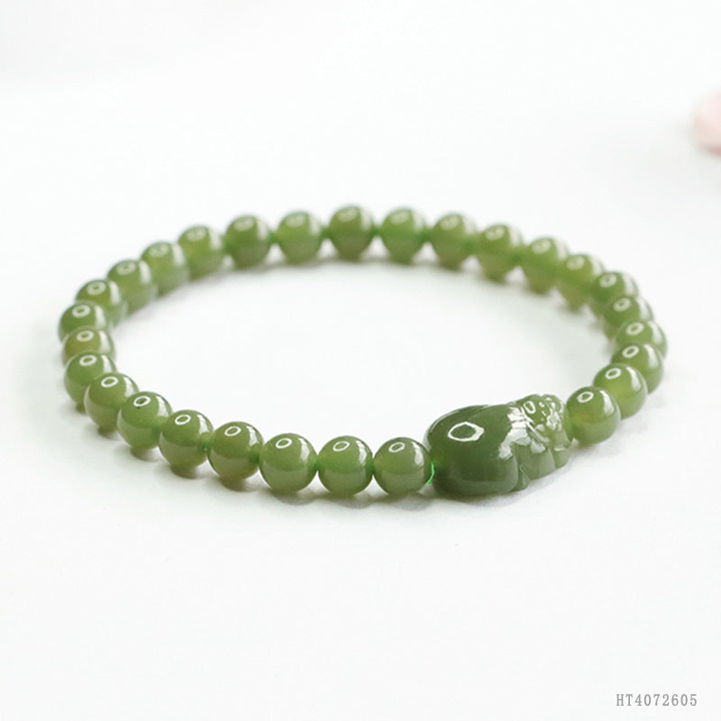 Hetian Jade Pixiu Bracelet