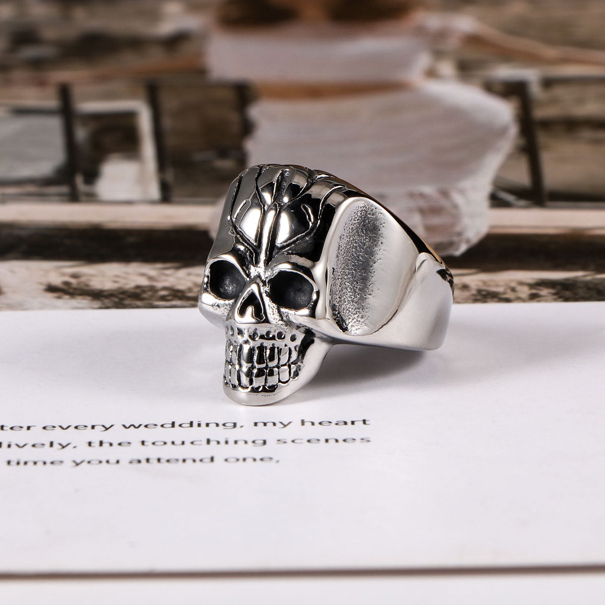 Titanium Steel Ring For Men Oversized European Style