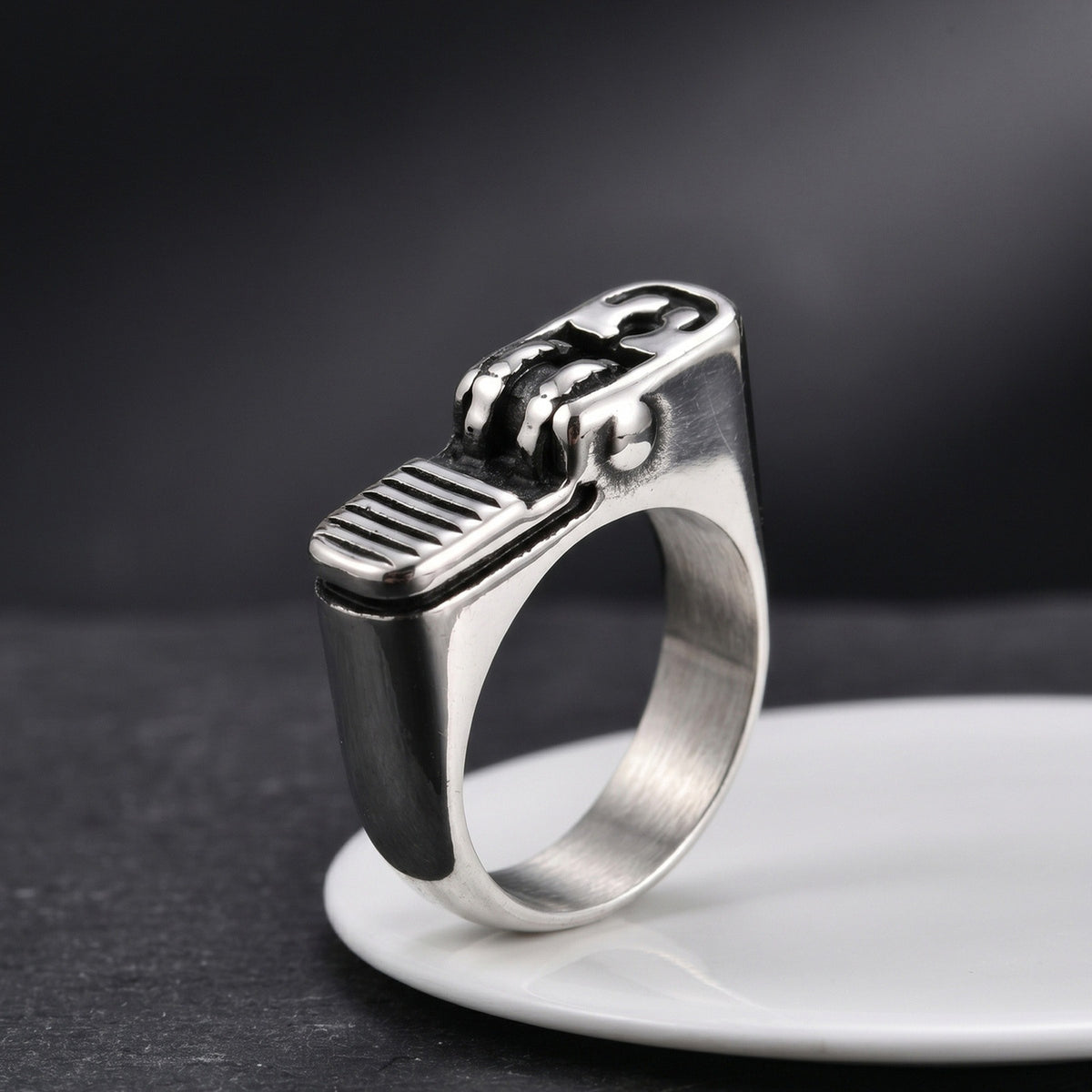 Lighter Ring Male Street Rock Index Finger