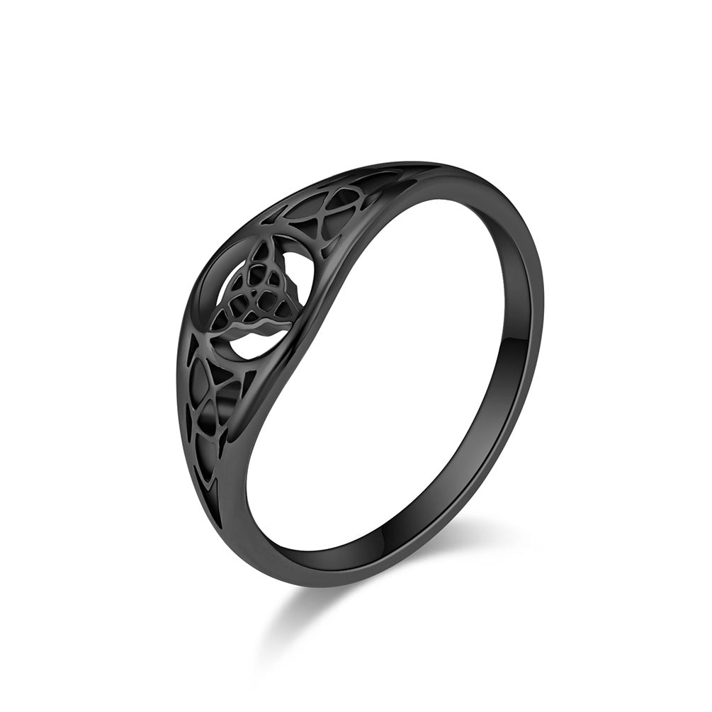 Amazon Jewelry Source Viking Triangle Knot Hollow Ring for Men