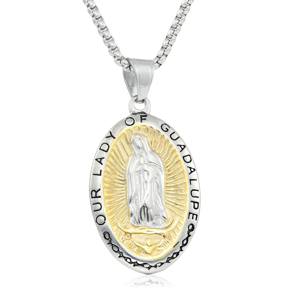 European And American Stainless Steel Portrait Pendant