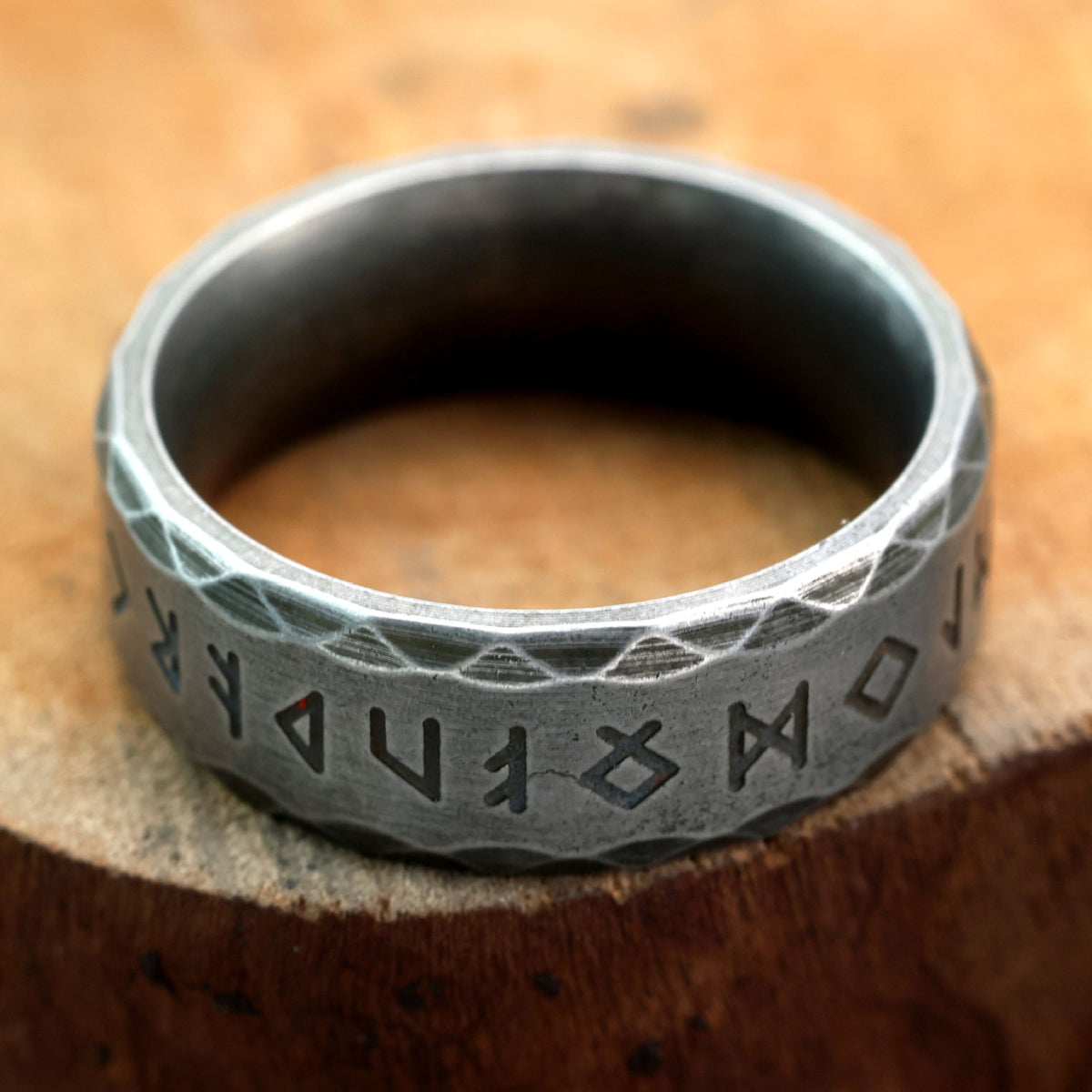 Vintage Viking Stainless Steel Men's Ring