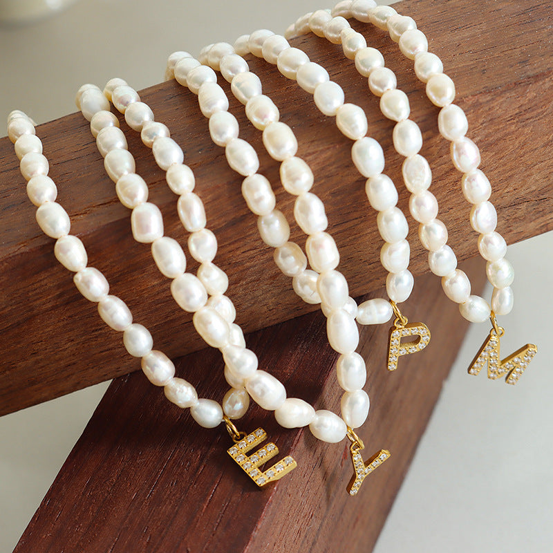 Exquisite Titan Gold-Plated Necklace with Full-Zircon Pendant