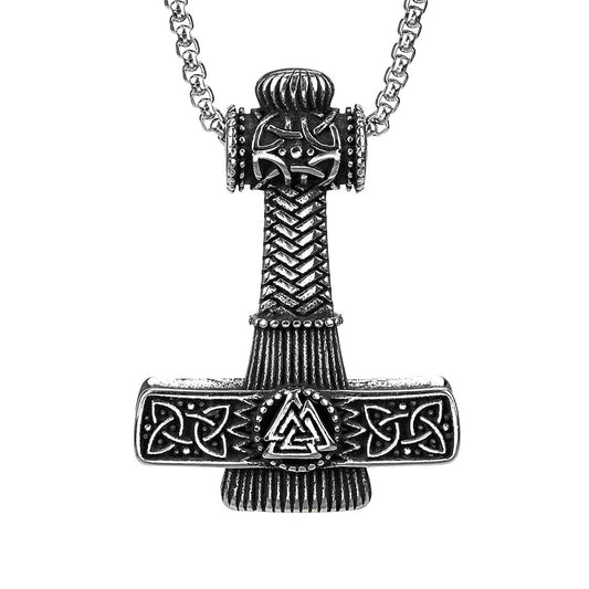 European And American Jewelry Viking Thor's Hammer Necklace
