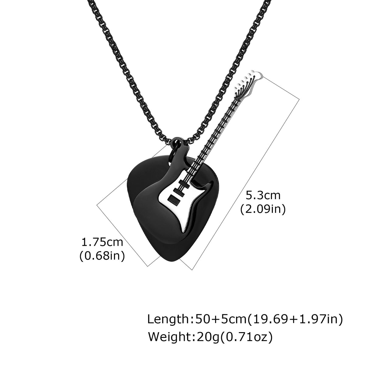 Stainless Steel Punk Necklace — Silver or Black