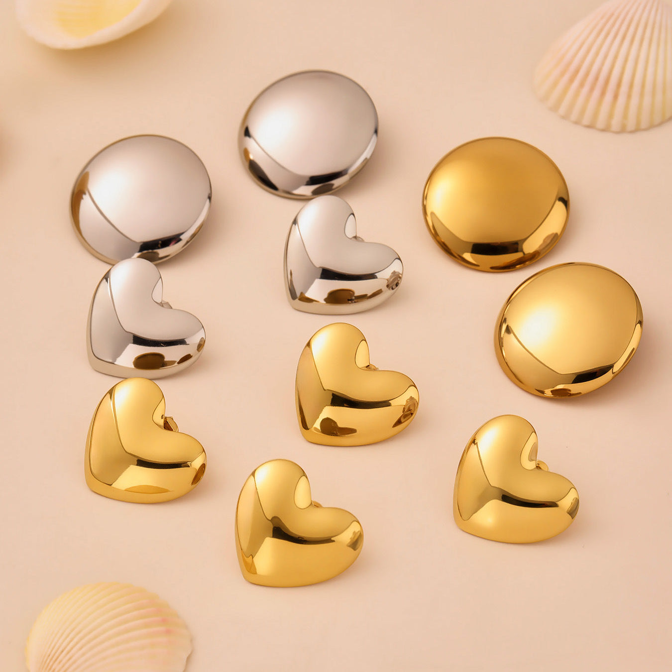 Planderful Stainless Steel Color Matching Earrings For Women