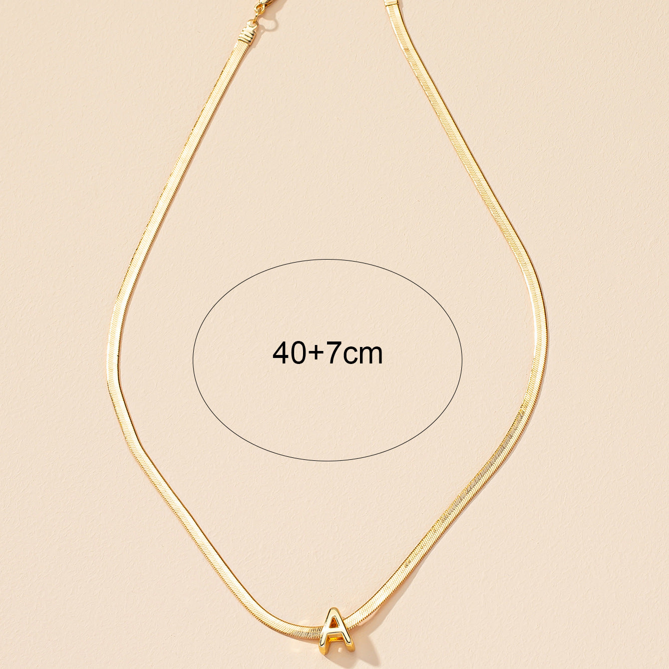 Letter A Pendant Chain Necklace - Vienna Verve Collection