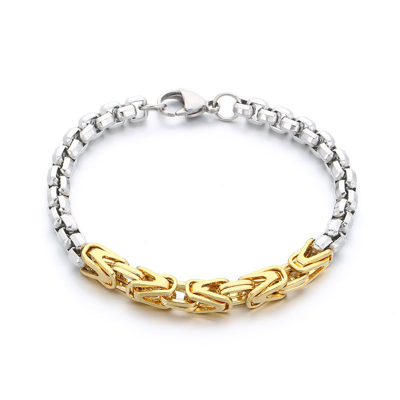 Planderful Men Byzantine V Shaped Emperor Bracelet For Men