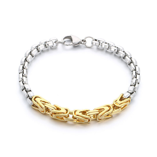 Planderful Men Byzantine V Shaped Emperor Bracelet For Men