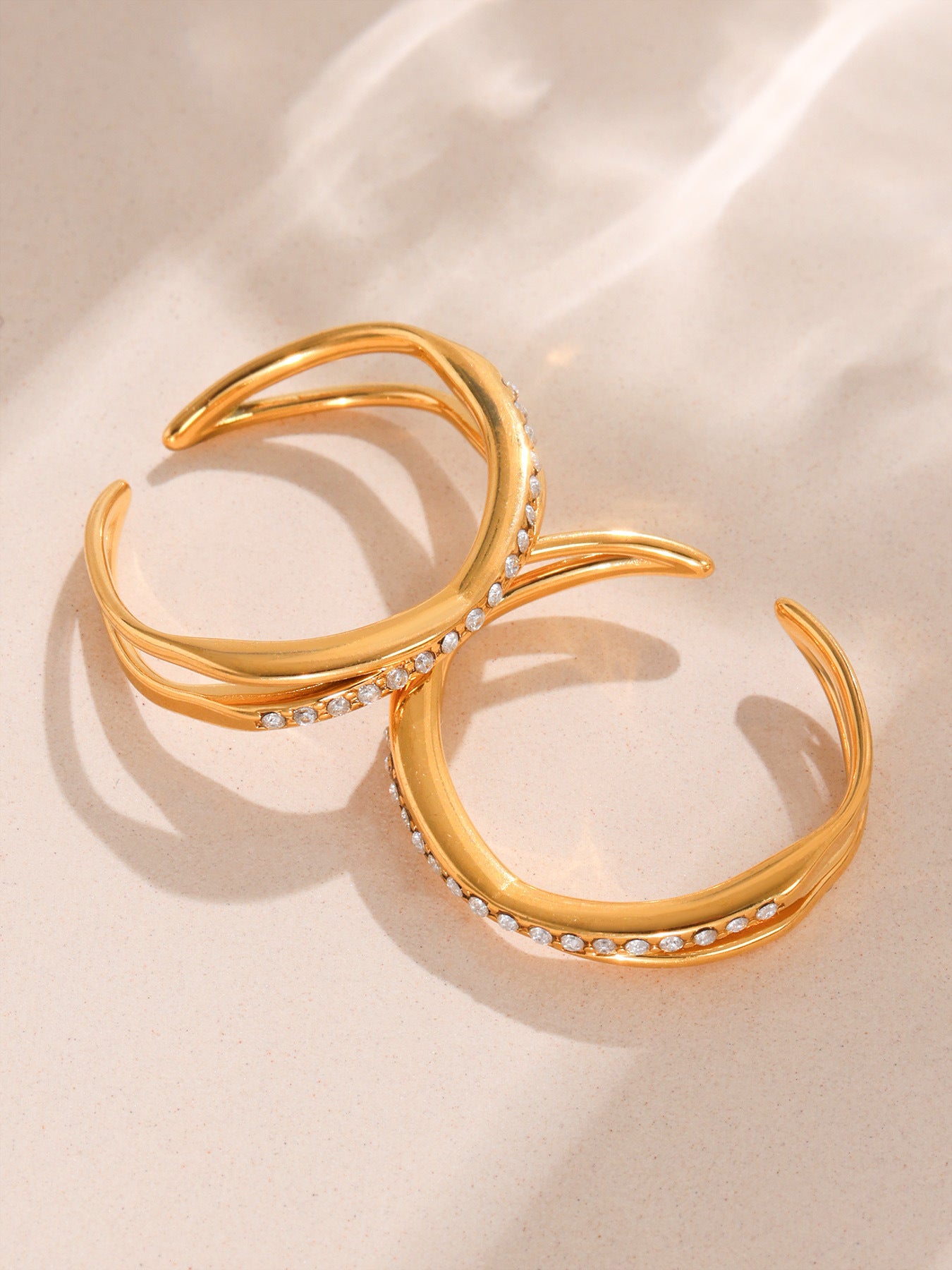 Planderful Everyday Genie Zircon Star Moon Ring For Women