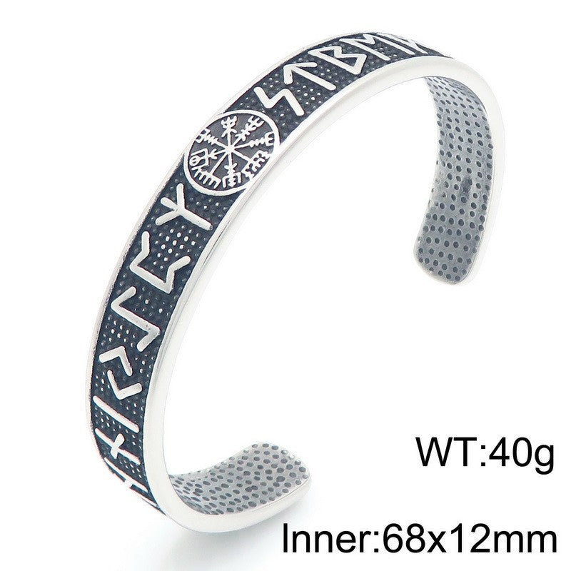 Planderful Personalized Viking Compass Bracelet For Men