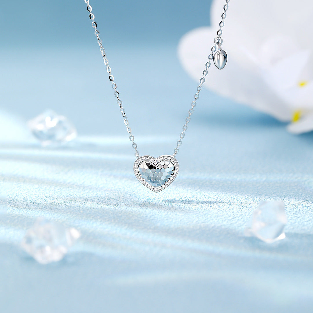 S925 Sterling Silver Crushed Ice Necklace