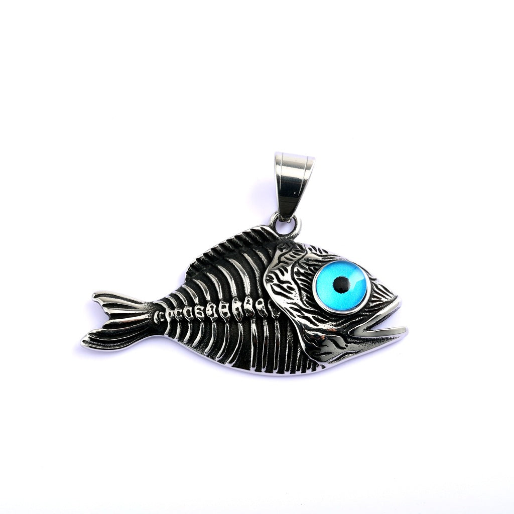 Vintage Stainless Steel Pendant Necklace