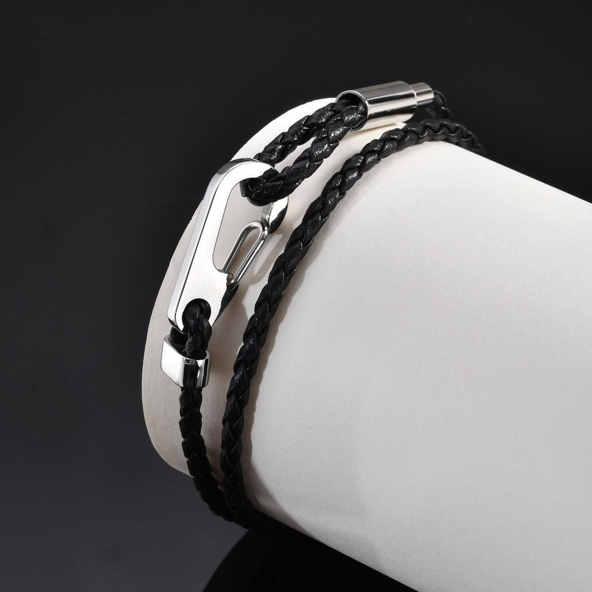 Black Stainless Steel Bracelet for Men