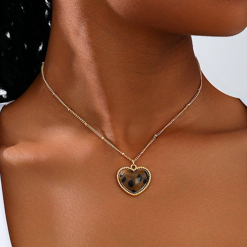 Planderful Vienna Verve Necklace – Stylish Metal Leopard Print Design