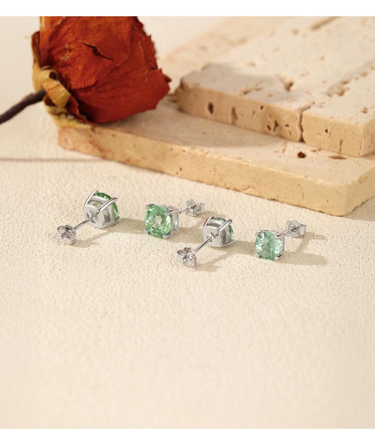 925 Sterling Silver Paraiba-Color Fireworks-Cut Earrings