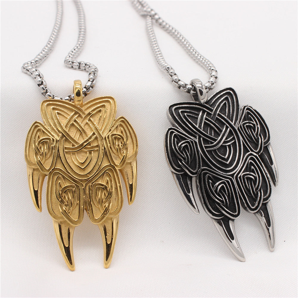 Nordic Pirate Titanium Steel Pendant Necklace
