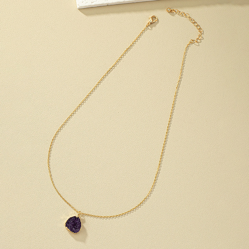 Chic Cold Wind Resin Pendant Necklace - Vienna Verve Collection