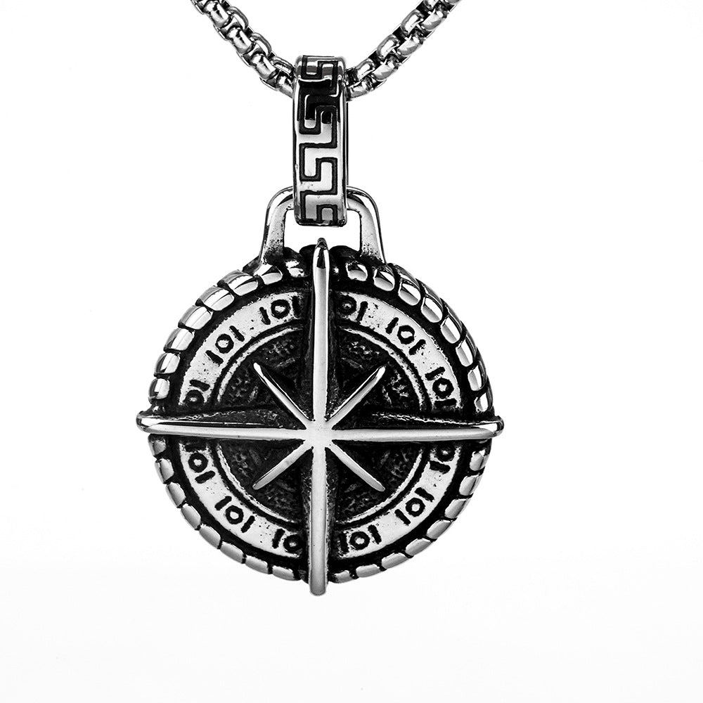 European And American Stainless Steel Men's Pendant Necklace