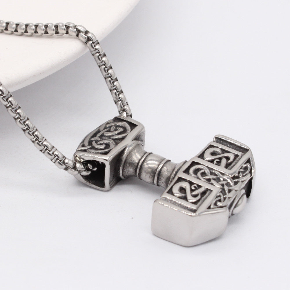 Planderful Viking Pendant Titanium Steel For Men Unisex Bold Protection Statement Charm