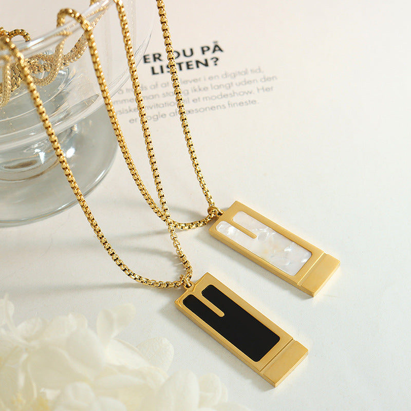Trendy Street Art Inspired Gold Plated Necklace Set