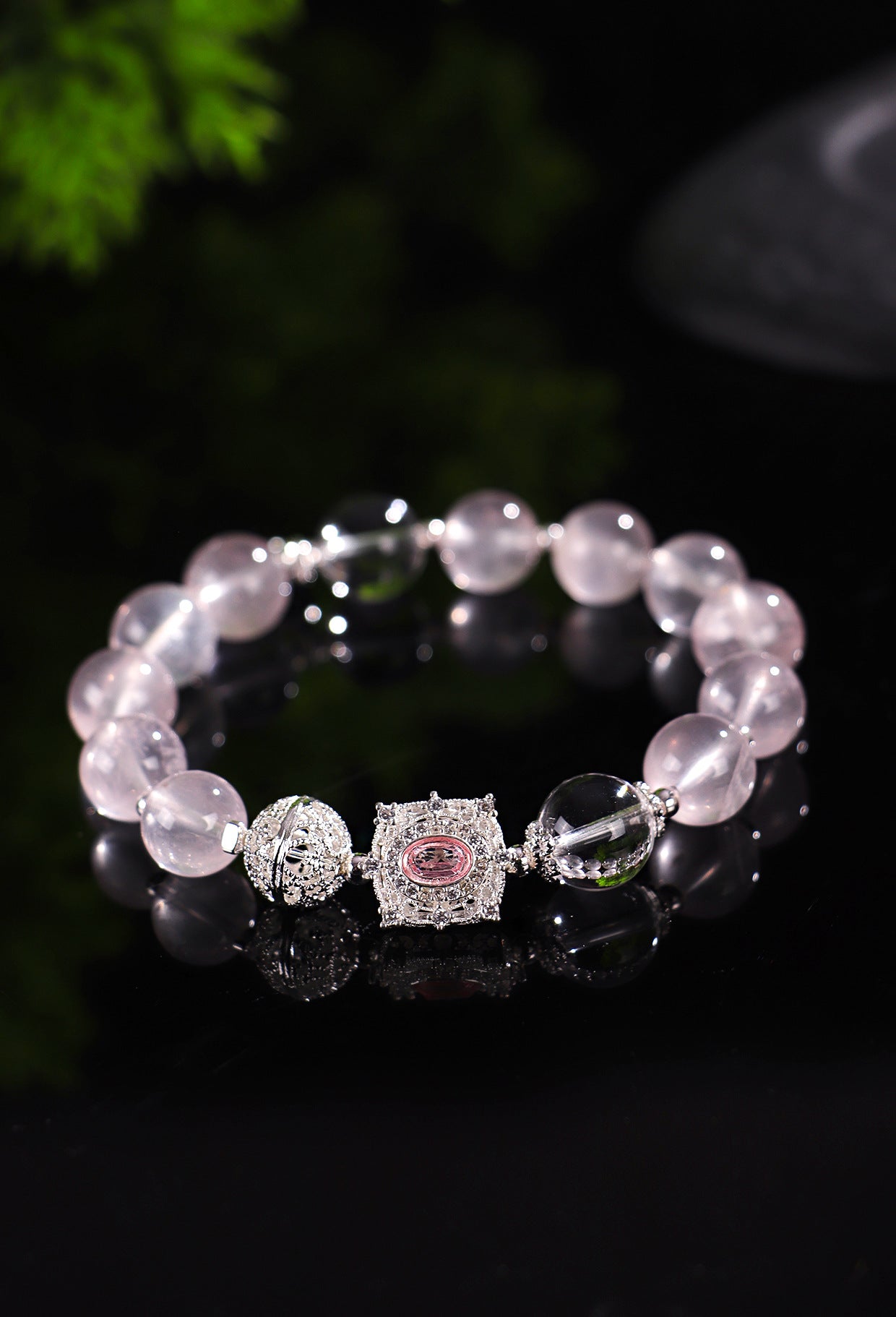 Planderful Fortune's Favor Bracelet – Fresh and Sweet Pink Crystal Design
