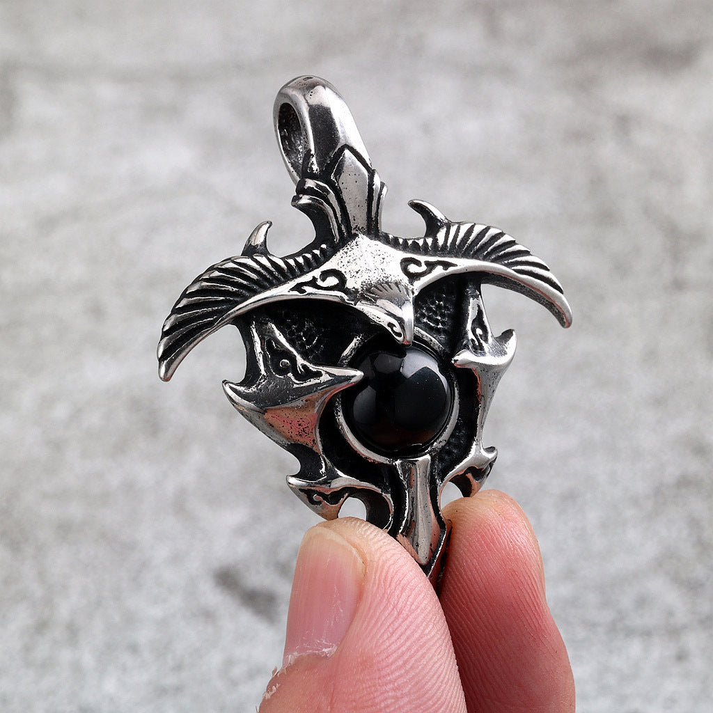 Punk Eagle Stainless Steel Men's Pendant Necklace