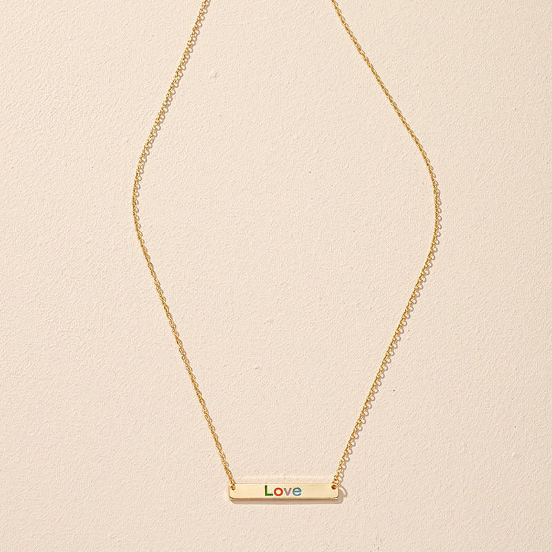 Stylish Letter Necklace with Niche Design for Trendy Women