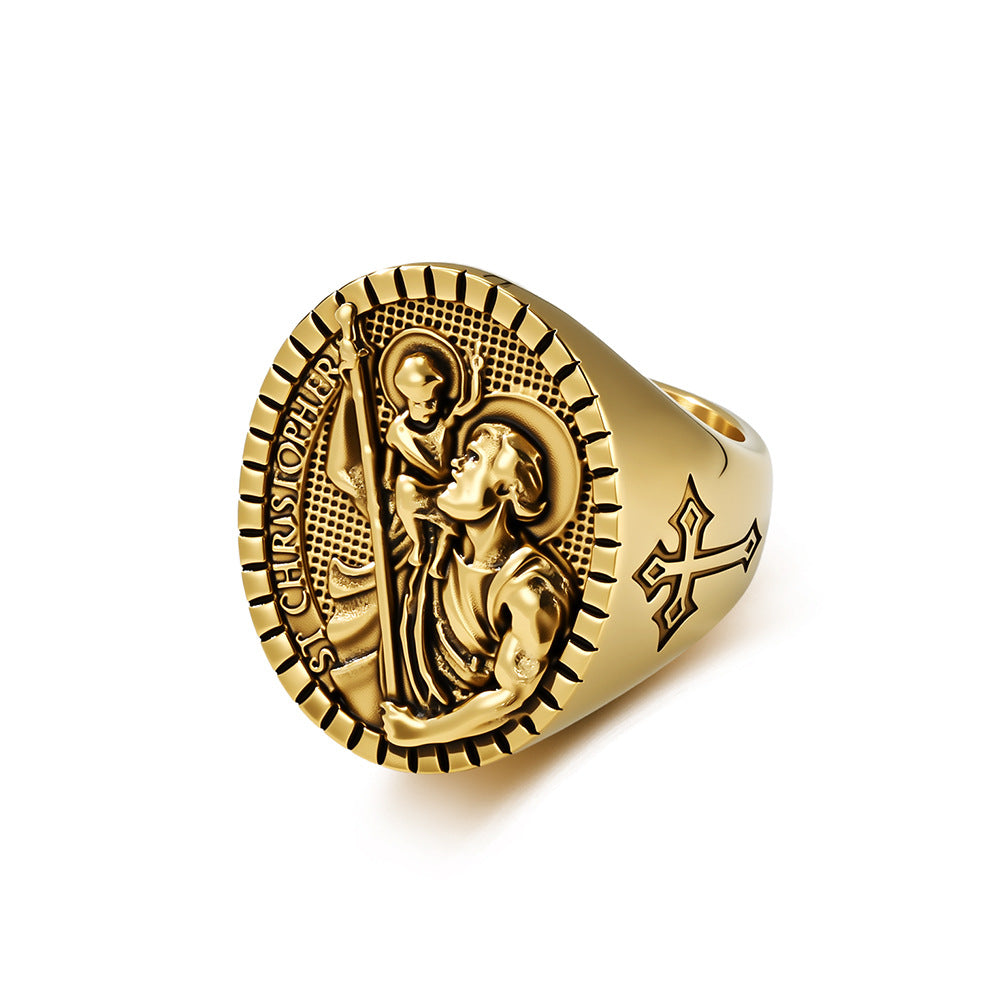Vintage Cross Men's Ring