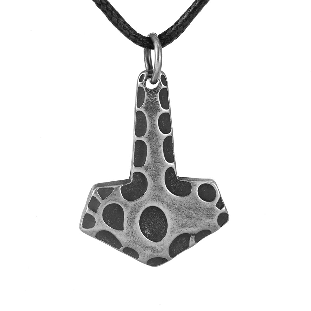 European and American Jewelry Wholesale Titanium Steel Men's Pendant Necklace Ship Anchor Design