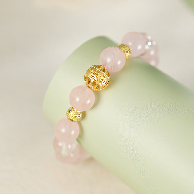 Summer New Natural Powder Crystal Bracelet for Girlfriend