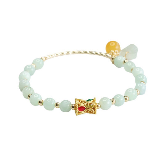 Jadeite Leaf Bracelet