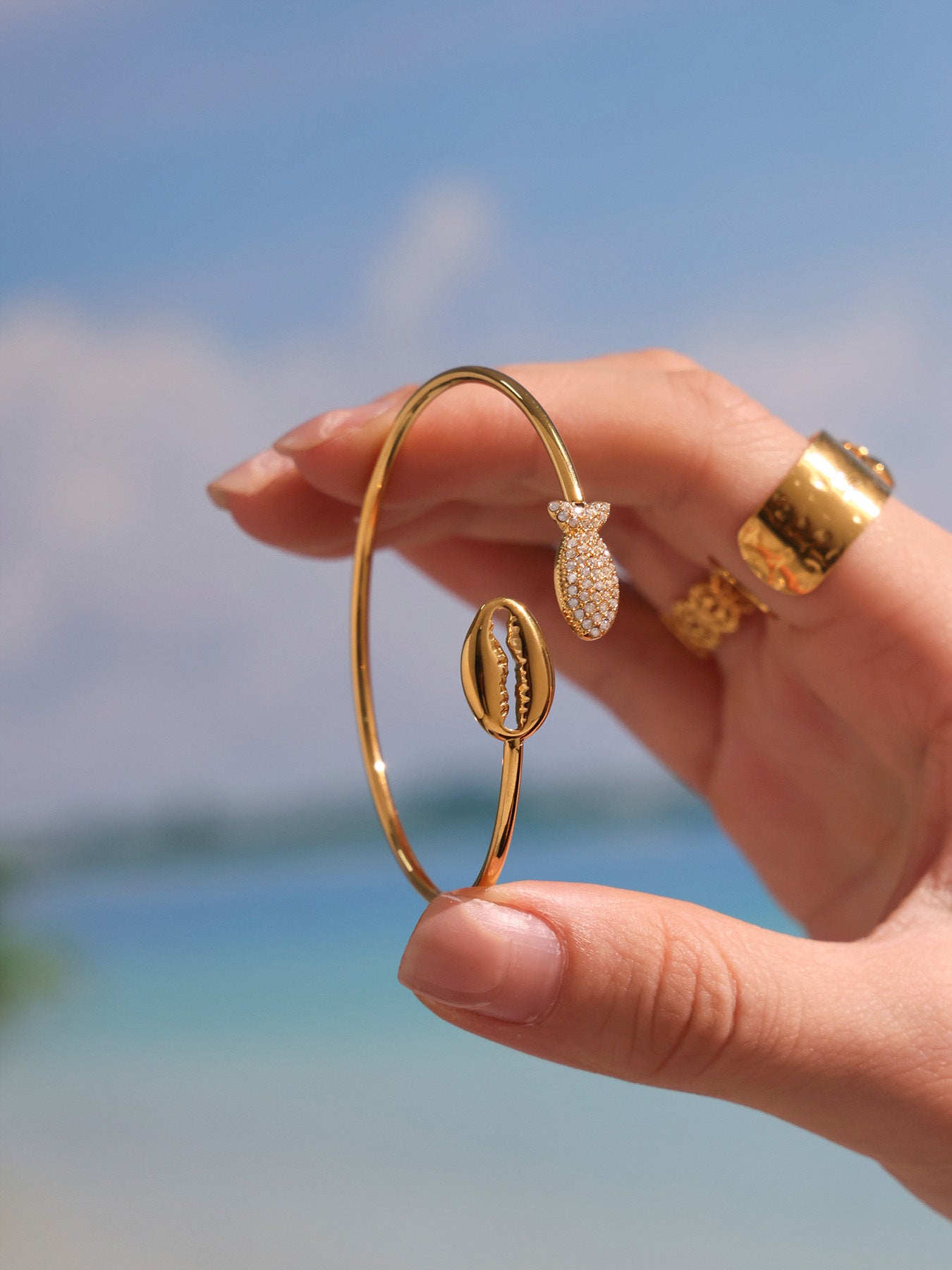 Planderful Everyday Genie Stainless Zircon Starfish Bracelet